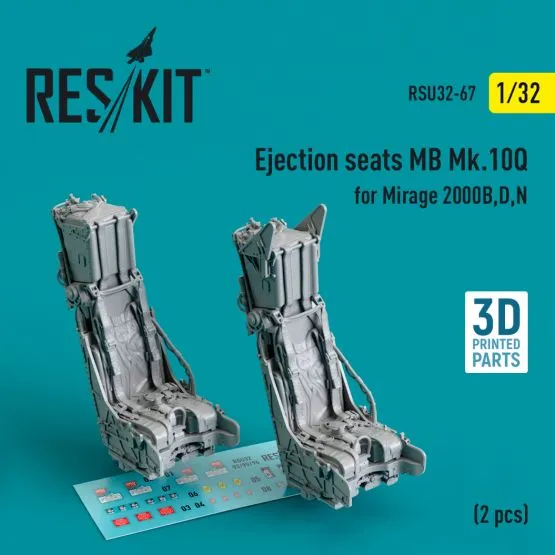 MB Mk.10Q Ejection seats (Mirage 2000B,D,N) 1:32