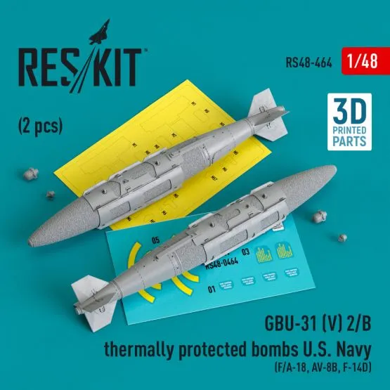 GBU-31 (V) 2/B thermally protected bombs U.S. Navy 1:48 GBU-31 (V) 2/B thermally protected bombs U.S. Navy 1:48