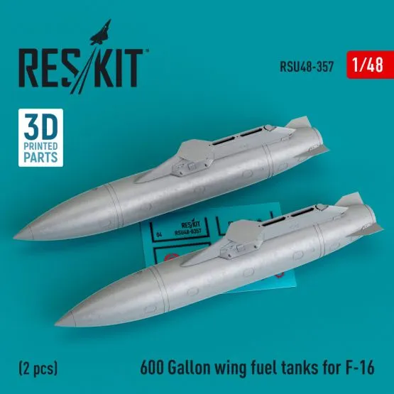 F-16 600 Gallon wing fuel tanks 1:48