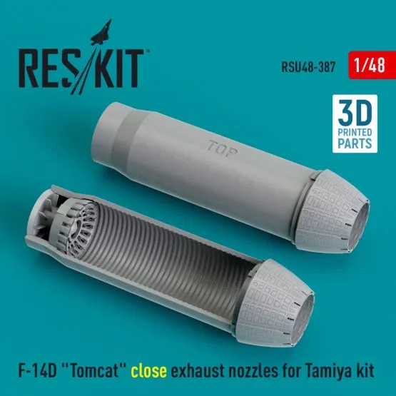 F-14D "Tomcat" close exhaust nozzles for Tamiya 1:48