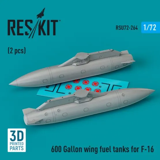 F-16 600 Gallon wing fuel tanks 1:72 F-16 600 Gallon wing fuel tanks 1:72