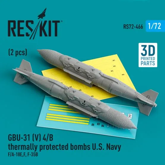 GBU-31 (V) 4/B thermally protected bombs U.S. Navy 1:72 GBU-31 (V) 4/B thermally protected bombs U.S. Navy 1:72