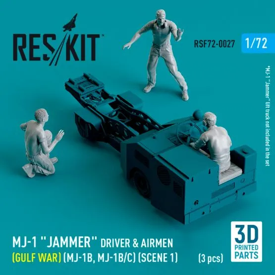 MJ-1 "Jammer" Driver & airmens (Gulf War) (MJ-1B/C) (scene 1) 1:72