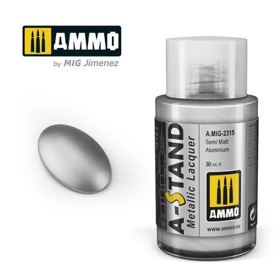 A-STAND Semi Matt Aluminium 30ml