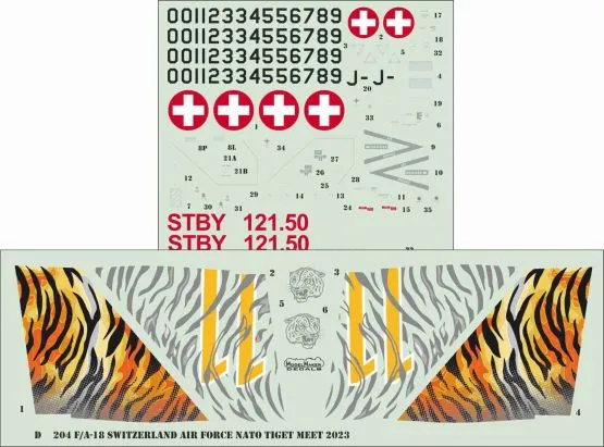 F/A-18C Switzerland AF, NATO Tiger Meet 2023 1:72