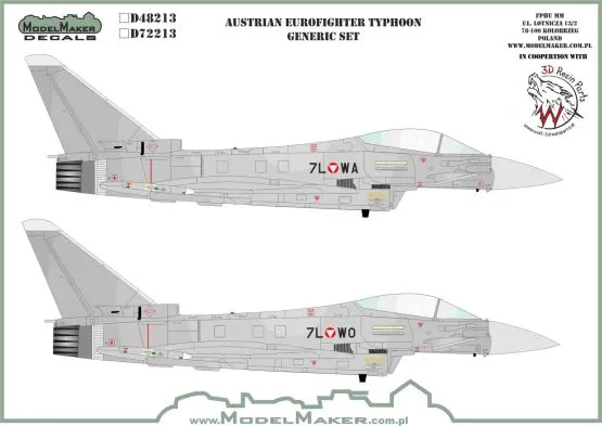 Eurofighter Typhoon - Austrian generic set 1:72