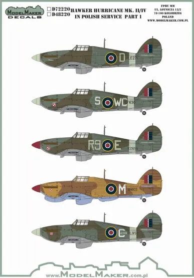 Hawker Hurricane Mk.II/IV in Polish service part 1 1:48