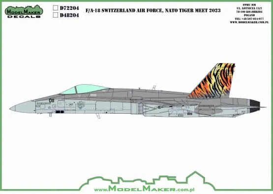F/A-18C Switzerland Air Force, NATO Tiger Meet 2023 1:48