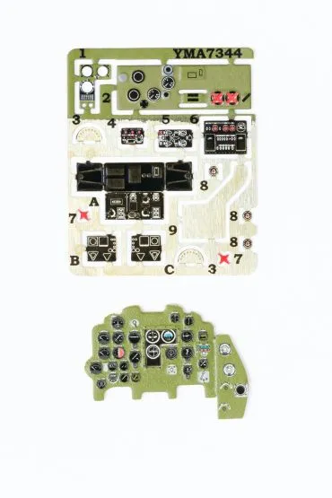 J2M3 Raiden - instrument panel 1:72