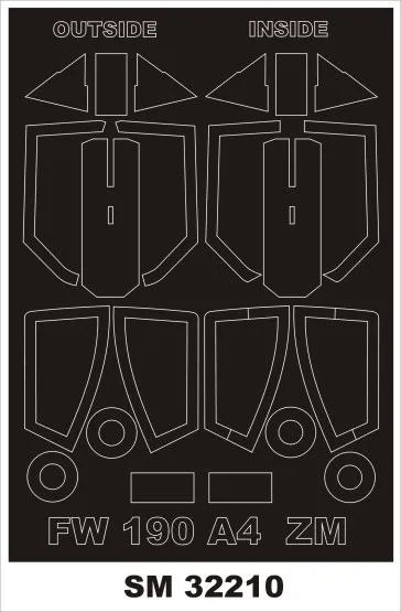 Fw 190A-4 mask for ZOUKEI-MURA 1:32