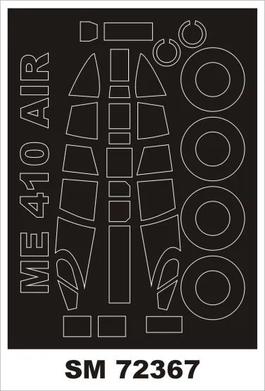 Me 410A1/U2&U4 mask for Airfix 1:72 Me 410A1/U2&U4 mask for Airfix 1:72