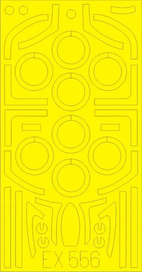 Yak-28P mask for Bobcat 1:48