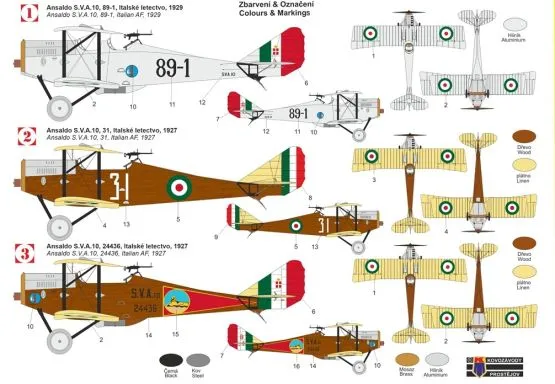 Ansaldo S.V.A.10 “Italian services” 1:72