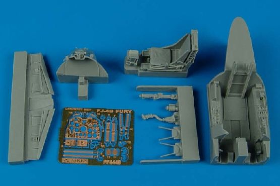 FJ-4B Fury cockpit set for Hobby Boss 1:48