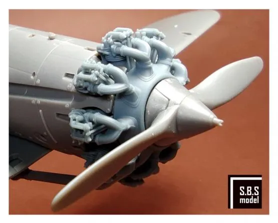 Bristol Bulldog engine upgrade set type 1 (Airfix) 1:48 Bristol Bulldog engine upgrade set type 1 (Airfix) 1:48