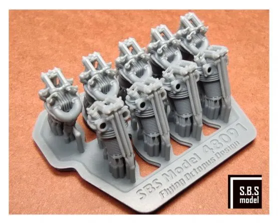 Bristol Bulldog engine upgrade set type 1 (Airfix) 1:48