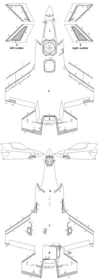 F-35B Lightning II CAMOUFLAGE mask for Tamiya 1:48
