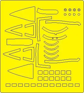 A-10 C Thunderbolt II mask for G.W.H. 1:48