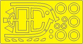 Yak-9D mask for ZVEZDA 1:48