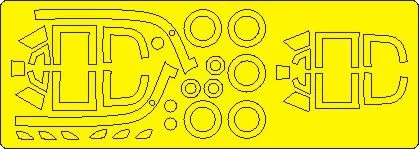 Yak-9D EXPERT mask for ZVEZDA 1:48