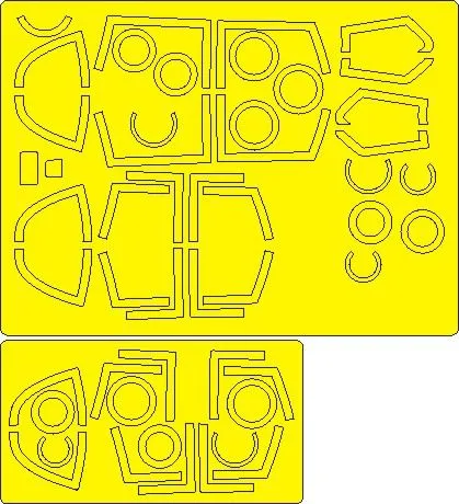 MiG-29K ADVANCED mask for Hobby Boss 1:48