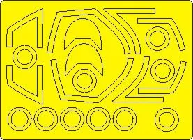 T-45A/C Goshawk mask for Kinetic 1:48