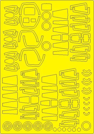 Yak-28PP Brewer-E ADVANCED mask for Hobby Boss 1:48