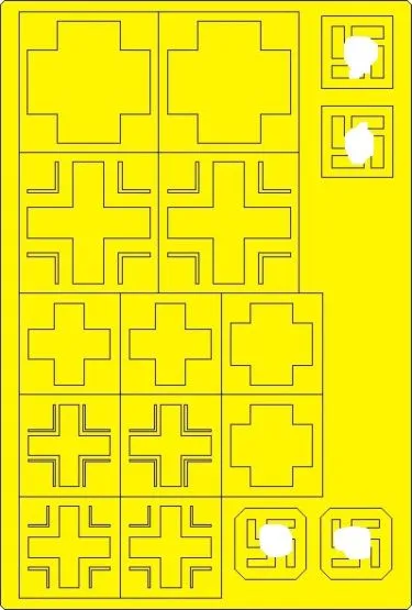 Ju 88P-1 NATIONAL INSIGNIA mask 1:48