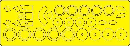 Polikarpov I-16 Type 5 mask for ZVEZDA 1:48