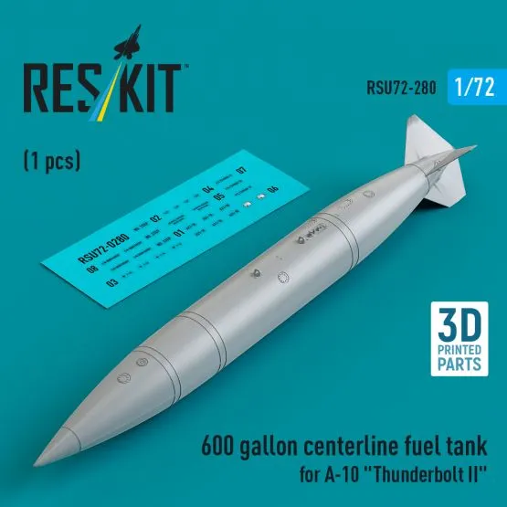 A-10 fuel tank (centerline) 600 gallon 1:72 A-10 fuel tank (centerline) 600 gallon 1:72