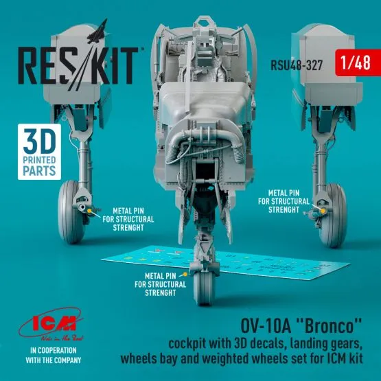 OV-10A "Bronco" cockpit, landing gears, wheels bay 1:48