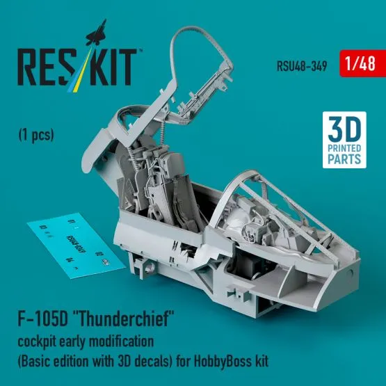 F-105D "Thunderchief" cockpit early (w/ 3D Decal) 1:48