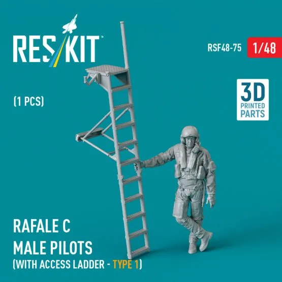 Rafale C pilot with ladder - type 1 1:48