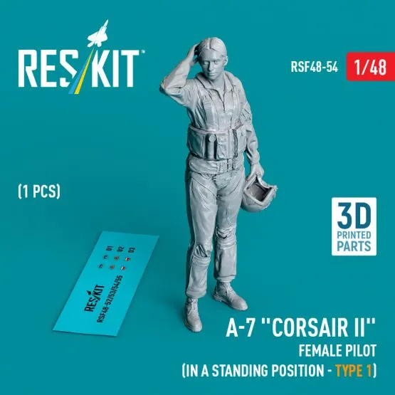 A-7 "Corsair II" female pilot (standing - type 1) 1:48