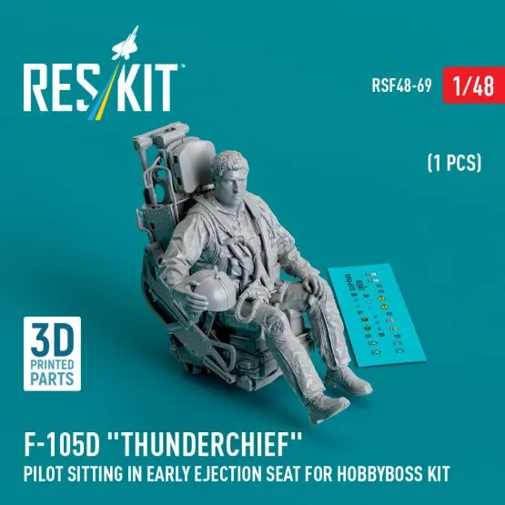 F-105D "Thunderchief" pilot sitting in ejection seat (early) 1:48