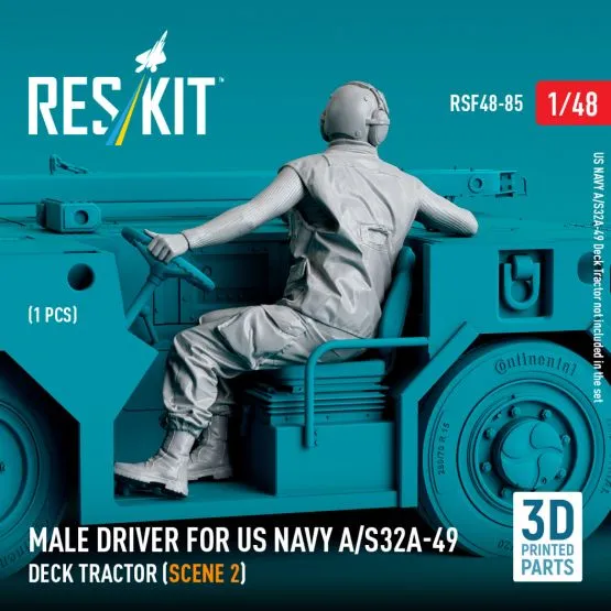US NAVY A/S32A-49 driver Deck Tractor (scene 2) 1:48