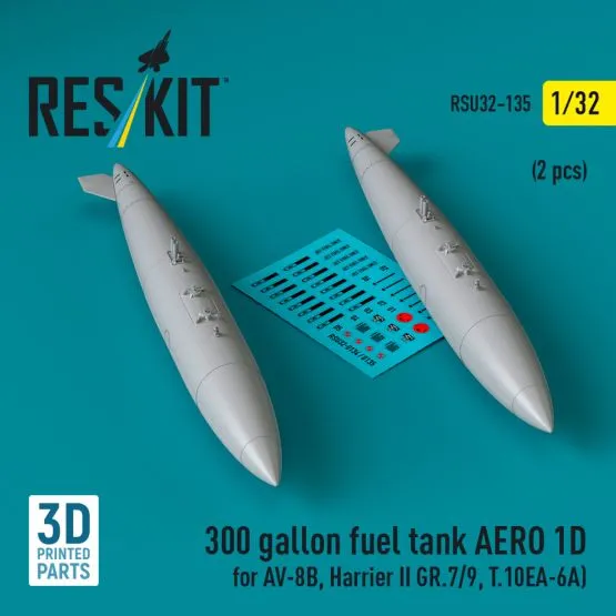 300 gallon fuel tank AERO 1D for AV-8B, Harrier II GR.7/9, T.10 1:32