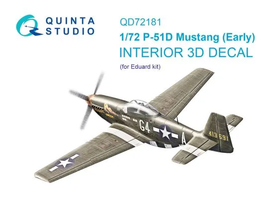 P-51D Mustang early interior for Eduard 1:72 P-51D Mustang early interior for Eduard 1:72