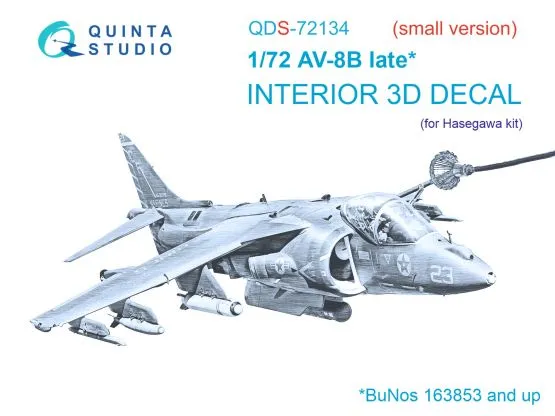 AV-8B late Interior (small) for Hasegawa 1:72