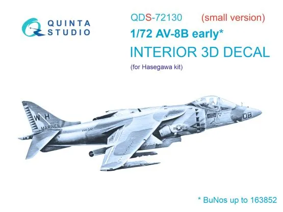 AV-8B early Interior (small) for Hasegawa 1:72