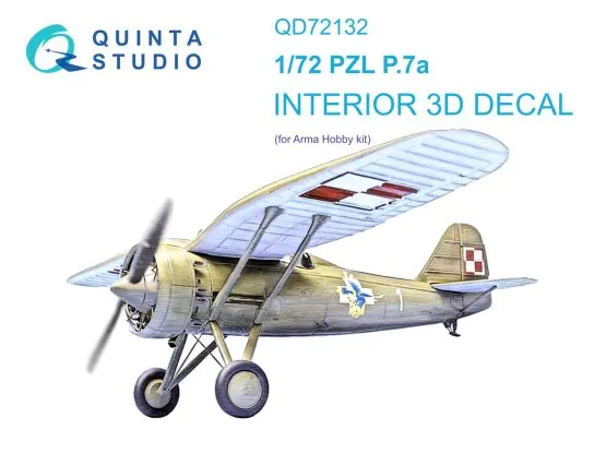 PZL P.7a Interior for Arma Hobby 1:72