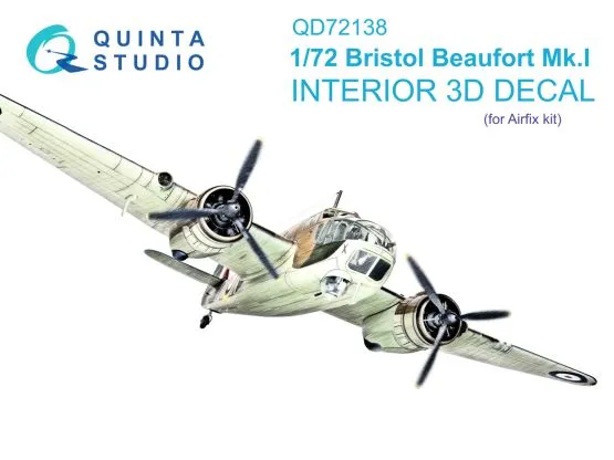 Bristol Beaufort Mk.I Interior for Airfix 1:72