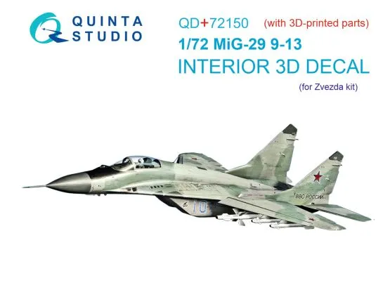 MiG-29 9-13 Interior(w/ resin parts) for Zvezda 1:72
