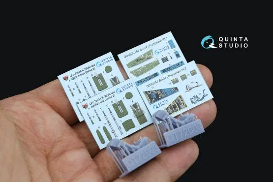 Su-34 interior (w/ resin parts) for Trumpeter 1:72