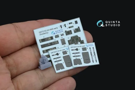 AH-64D early interior (w/ resin parts) for Academy 1:72