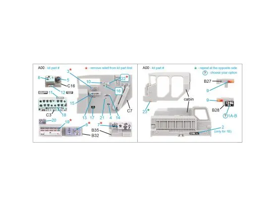 BM-30 Smerch detail set (Modelcollect) 1:72