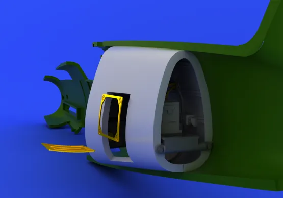 Bf 109G-6 radio compartment 1:48