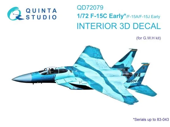 F-15A/F-15C/J early interior for GWH 1:72