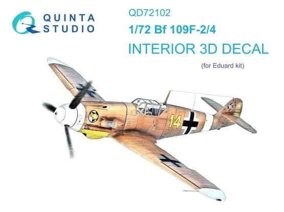 BF 109F-2/4 interior for Eduard 1:72