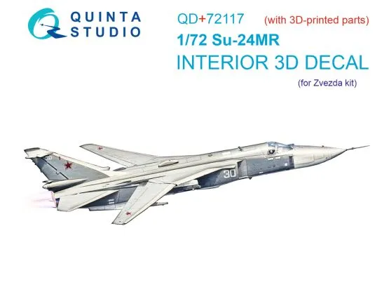 Su-24MR interior (w/ resin parts) for Zvezda 1:72